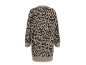 Pulloverkleid mit Leopardenmuster, Rückansicht.