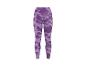 Lila Sportleggings mit abstraktem Camouflage-Muster