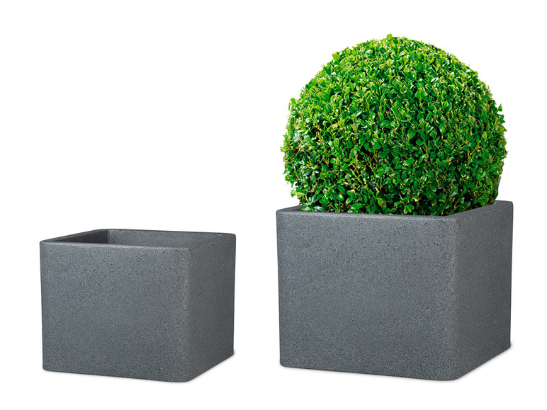 Pflanzgefäß »Cube«, Kunststoff, quadratisch, dickwandig