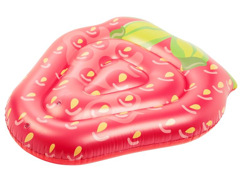 Aufblasbarer Erdbeer-Schwimmreifen für den Pool.