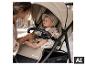 BABYGO Kinderwagen Evolution 3in1 mit Baby und Mutter. [KI-generiertes Bild]