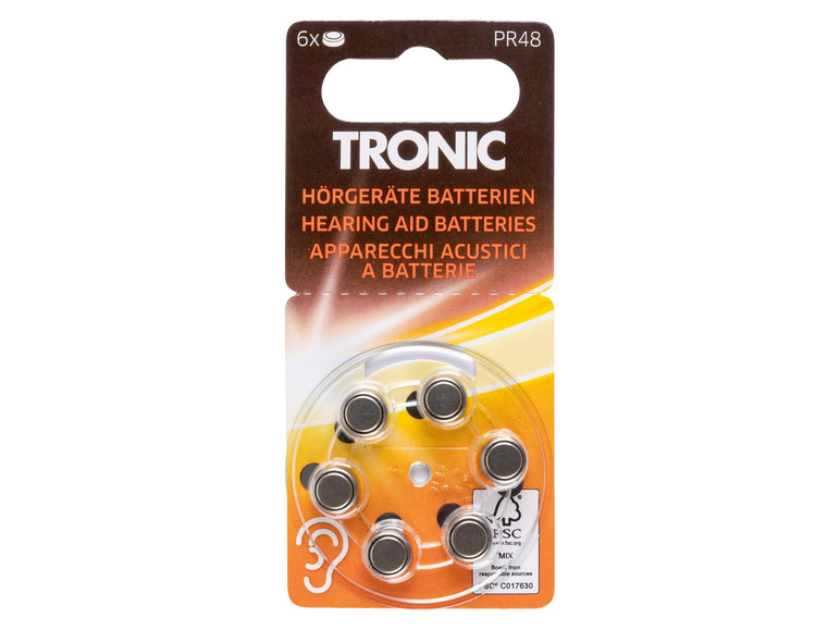 Gehe zu Vollbildansicht: TRONIC® Hörgeräte Batterien, 6 Stück - Bild 3