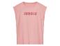 Rosa T-Shirt mit kurzen Ärmeln und dem Aufdruck "Jungle".