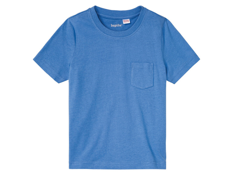 Gehe zu Vollbildansicht: LUPILU® Kleinkinder/Kinder Jungen T-Shirt, 2 Stück, mit Rundhalsausschnitt - Bild 6