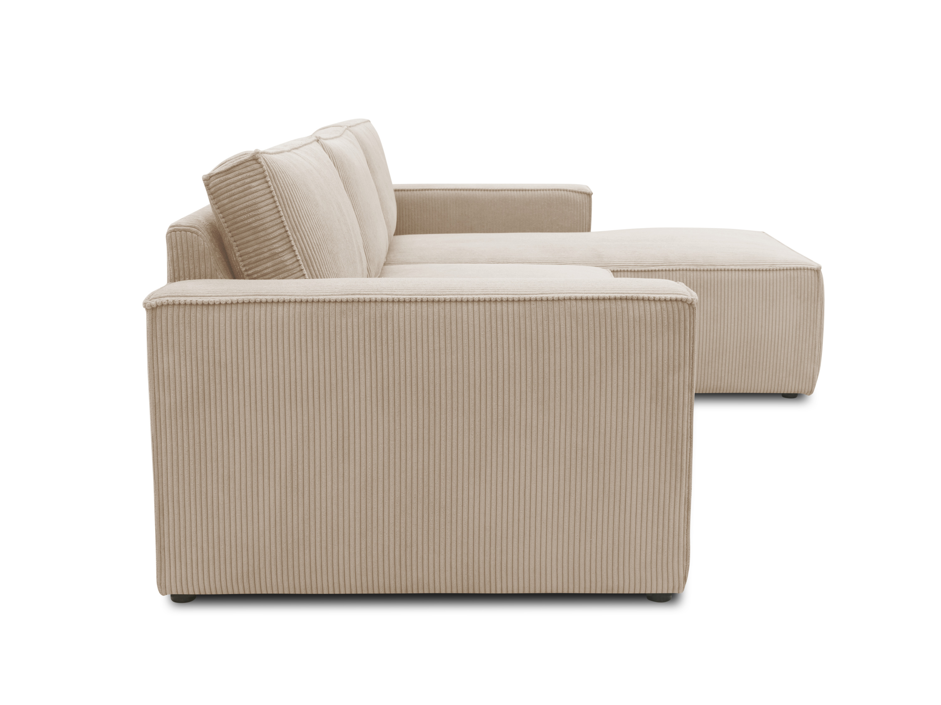 Thumbnail - Domo Cannes Longchair Ecksofa mit Longchair (172 x 273 cm, Creme)