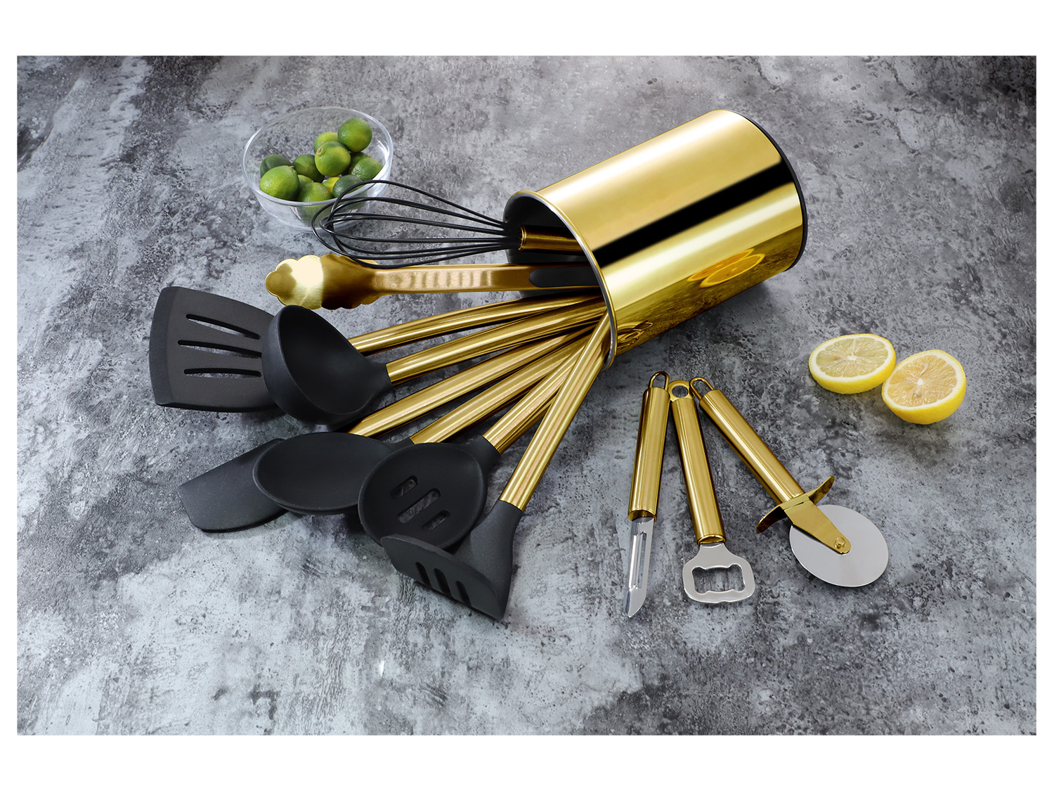 Thumbnail - ECHTWERK Küchenhelfer Set (Gold, 12-teilig)