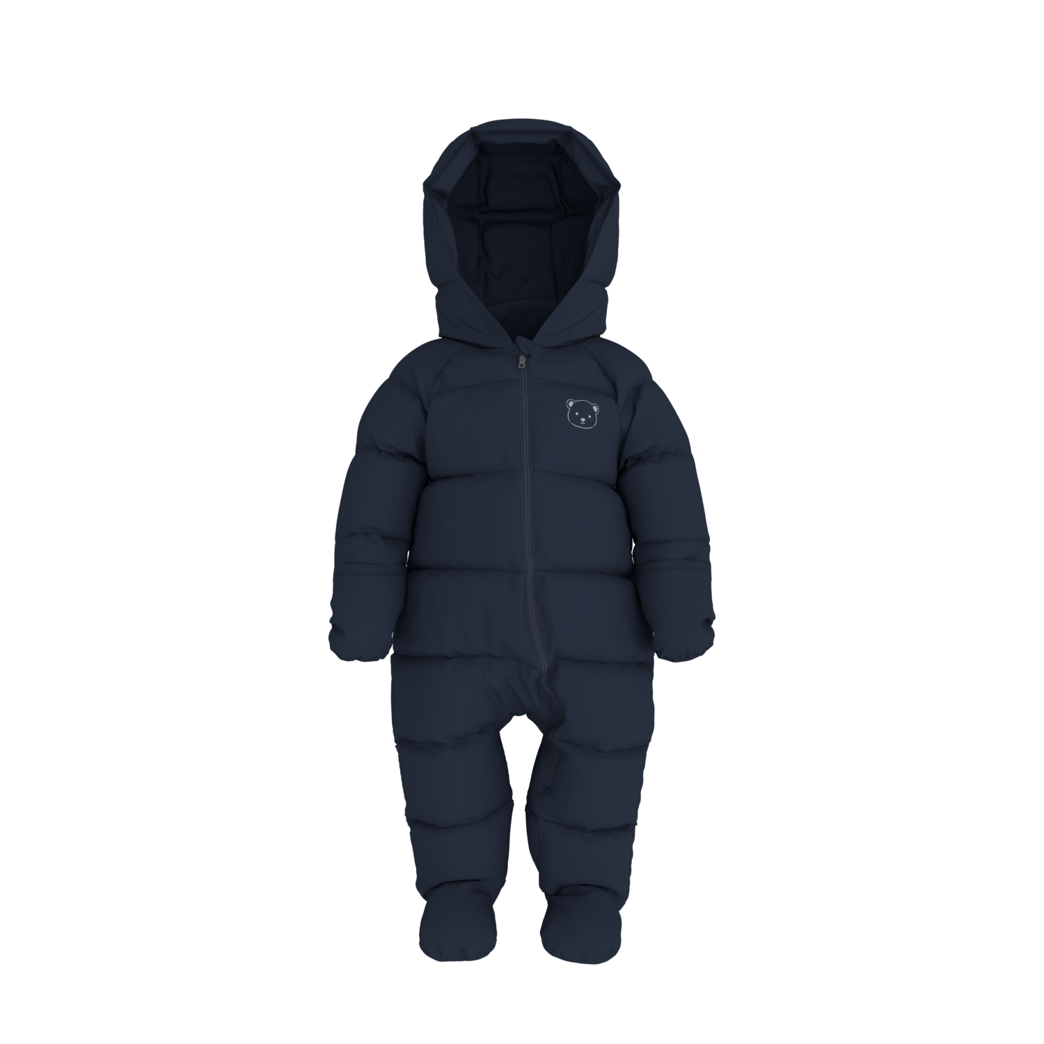 LUPILU® Baby Winteroverall Lightweight, mit Daunen (Navy, 62/68) – Bild 4 von 4