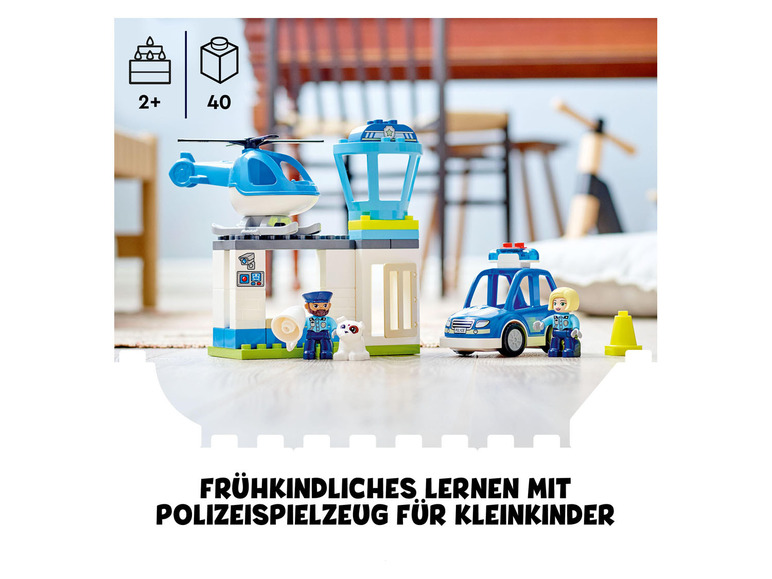 Gehe zu Vollbildansicht: LEGO® DUPLO® 10959 »Polizeistation mit Hubschrauber« - Bild 10