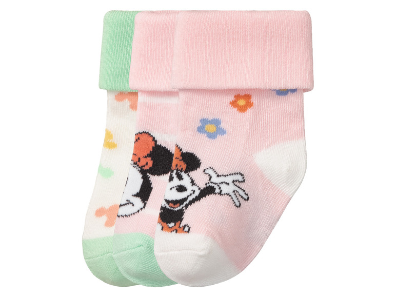 Gehe zu Vollbildansicht: Baby Mädchen Socken, 3 Paar, mit Umschlagbund - Bild 9
