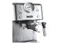 De'Longhi Espressomaschine aus Edelstahl mit Manometer und Dampfdüse