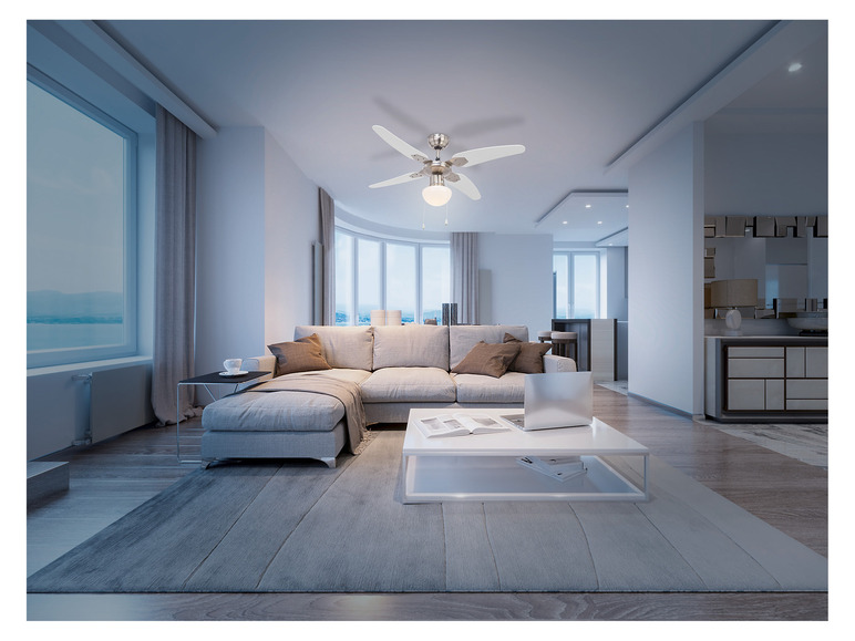 Gehe zu Vollbildansicht: LIVARNO home LED Deckenleuchte mit Ventilator, 3 Geschwindigkeitsstufen - Bild 2