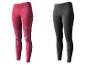 Rosa und schwarze Sportleggings mit Muster.