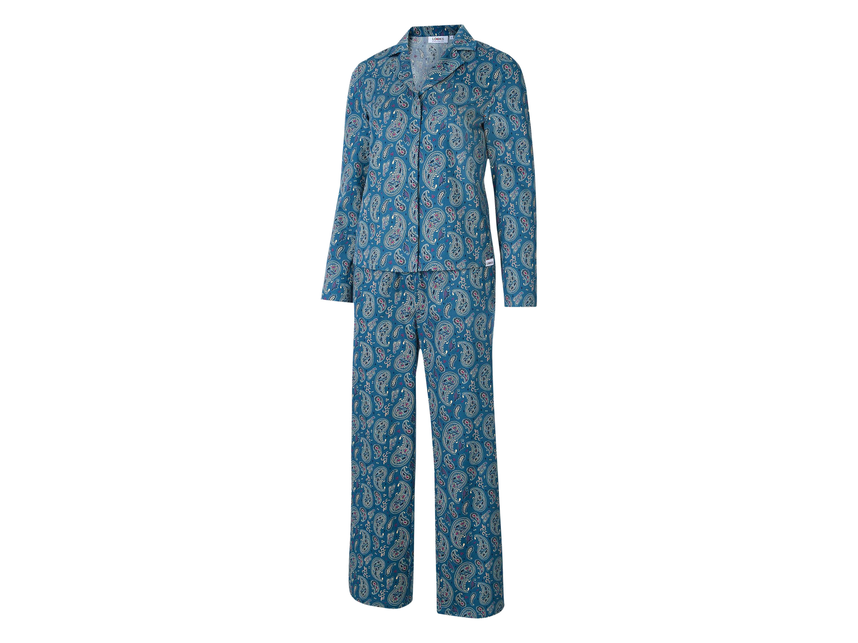 LOOKS BY WOLFGANG JOOP Damen Pyjama (Paisley/navy, S)""
