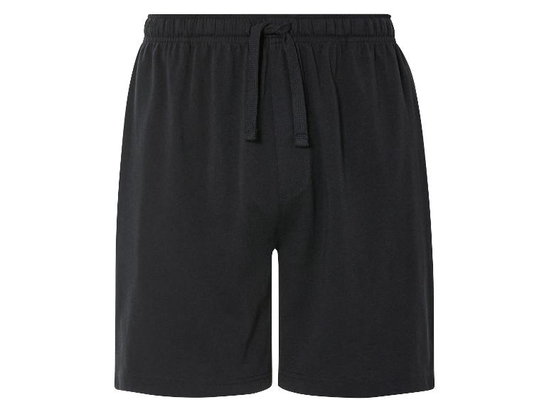 Schwarze Baumwollshorts, lässiger Stil.