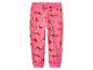 Rosa Kinder-Jogginghose mit weihnachtlichem Dackel-Muster.