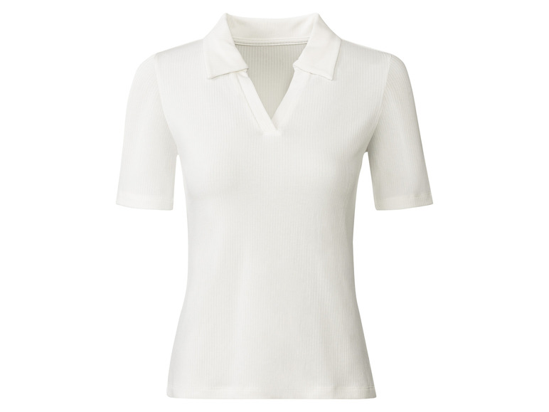 Gehe zu Vollbildansicht: esmara® Damen Shirt mit kleinem Polokragen - Bild 6