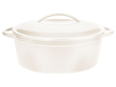 GSW - Gusseisen Kochtopf, 33 x 25 cm (weiß)