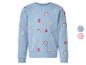 Blaues Kinder-Sweatshirt mit Regenbogen-, Eis- und Donut-Muster