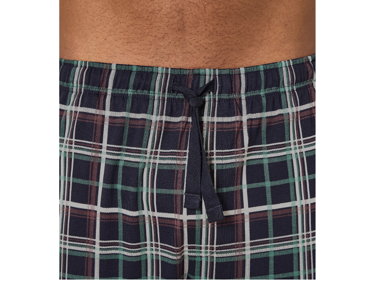 Plaid-Pyjamahose mit Kordelzug und elastischem Bund