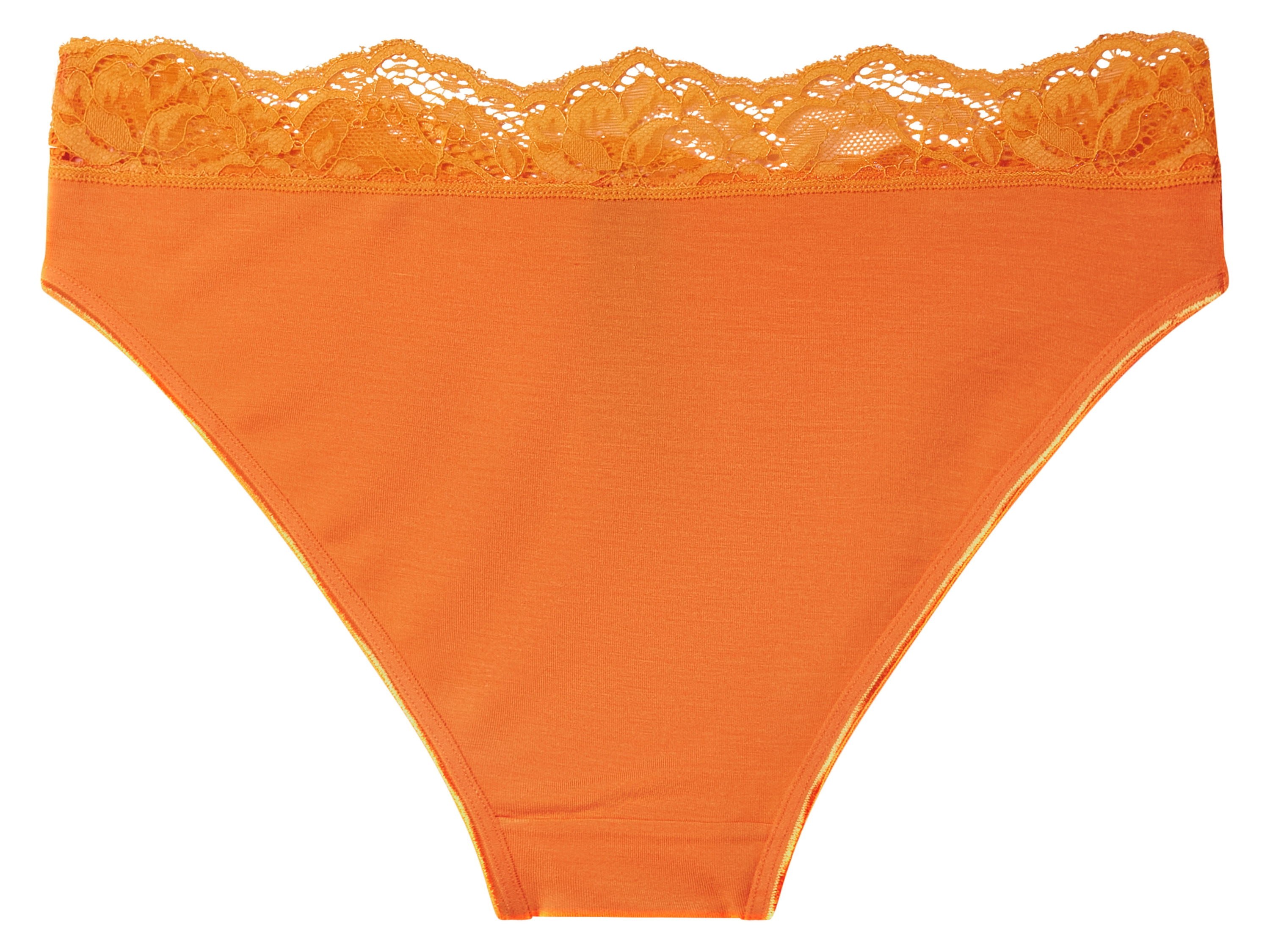 Thumbnail - esmara® Damen Slips mit Spitze, 3 Stück (orange/beige, S(36/38))