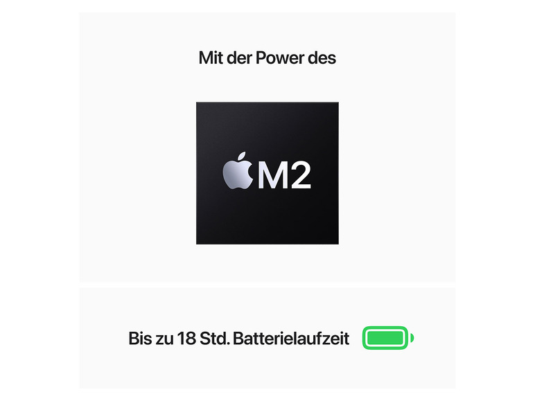 Gehe zu Vollbildansicht: Apple MacBook Air 34.5 cm (13.6") - M2 - 8 GB RAM - 256 GB SSD - Bild 5
