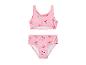 Rosa Kinder-Bikini-Badeanzug mit Kirschdruck