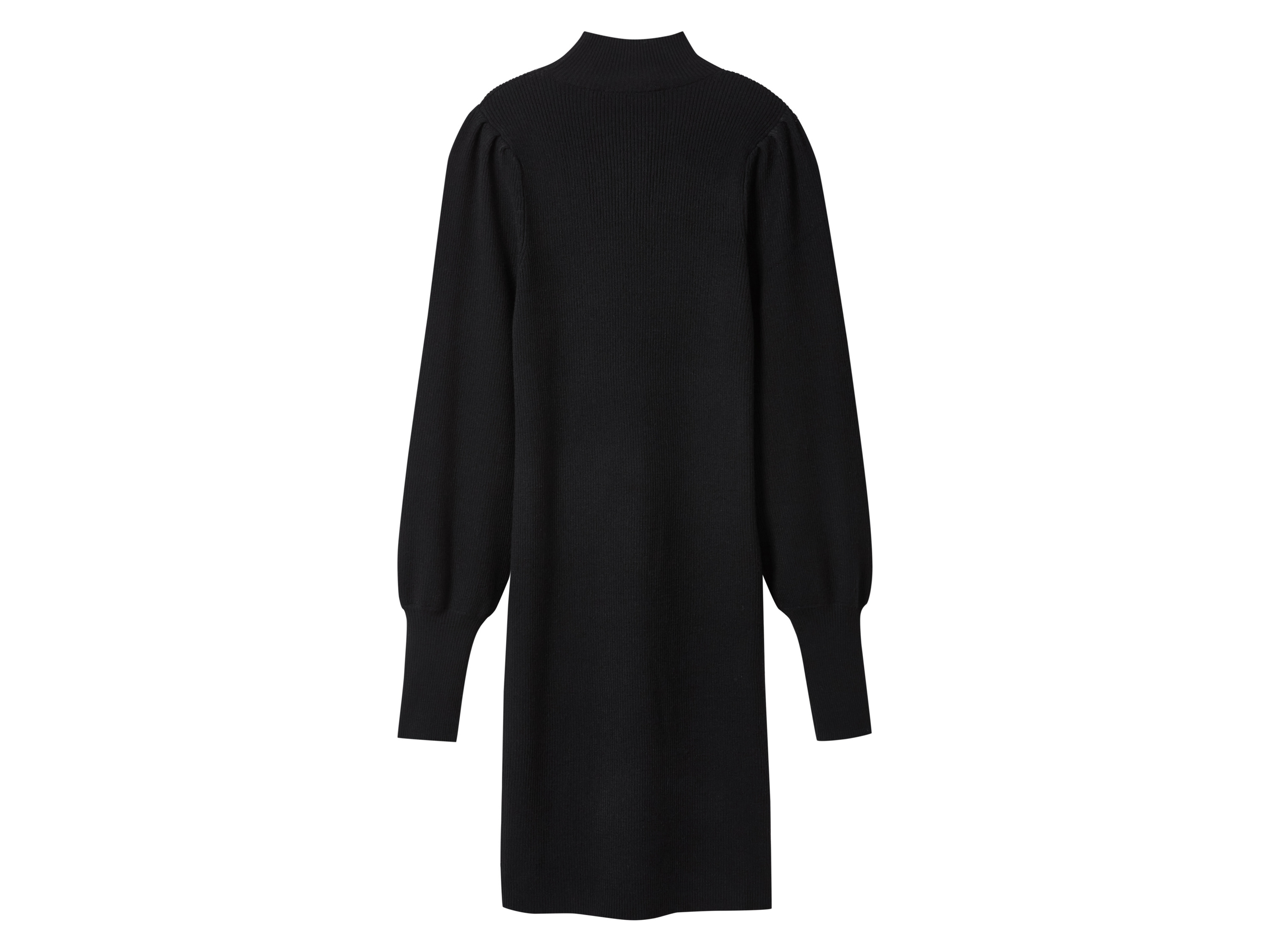 Thumbnail - esmara® Damen Geripptes Strickkleid (Schwarz, M(40/42))