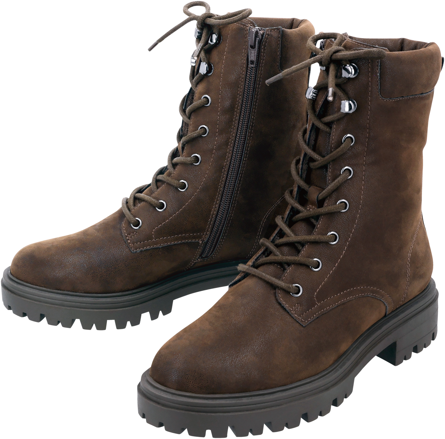 ESMARA® Damen Schnürboot (Braun, 36)
