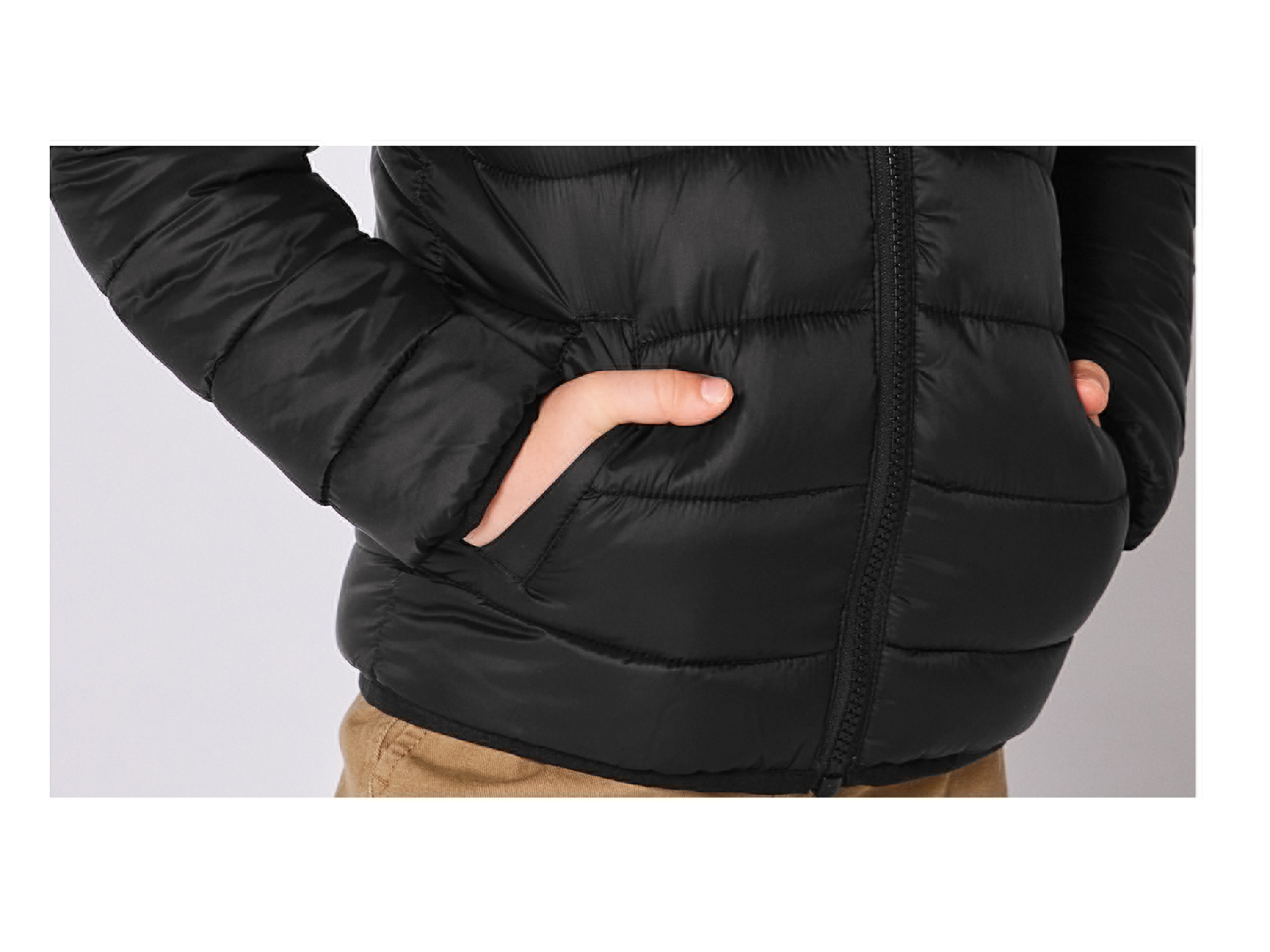 Thumbnail - Kleinkinder Jungen Jacke Lightweight (Schwarz, 98)