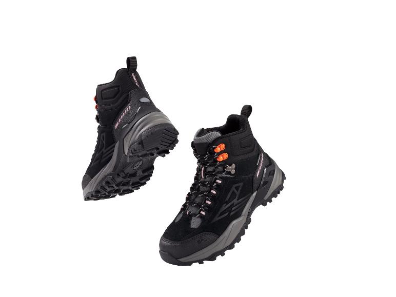 CRIVIT Premium Damen-Leder-Trekkingstiefel in Schwarz