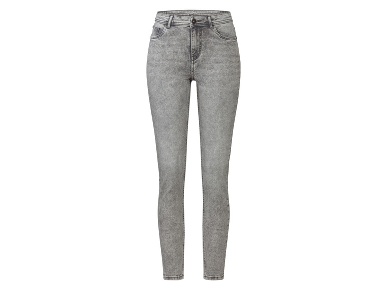 Graue Skinny Jeans für Damen.