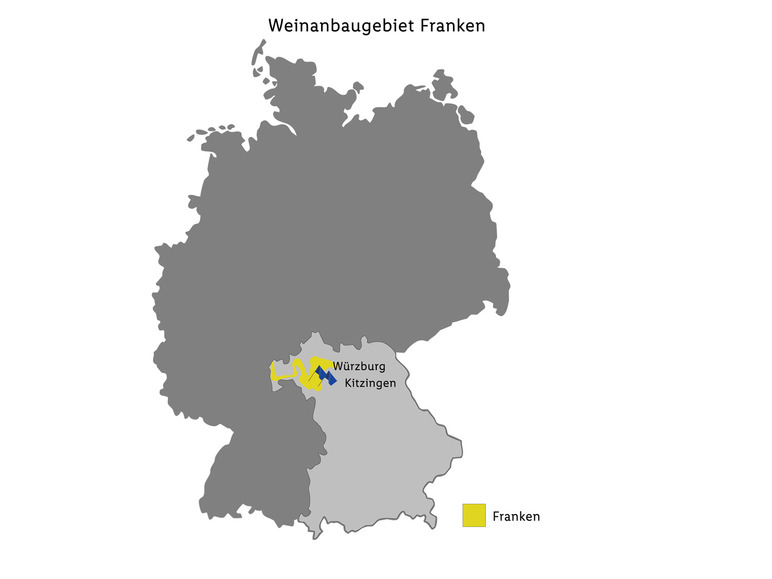 halbtrocken, Müller-Thurgau QbA Weißwein Literflasche, 2022 Franken