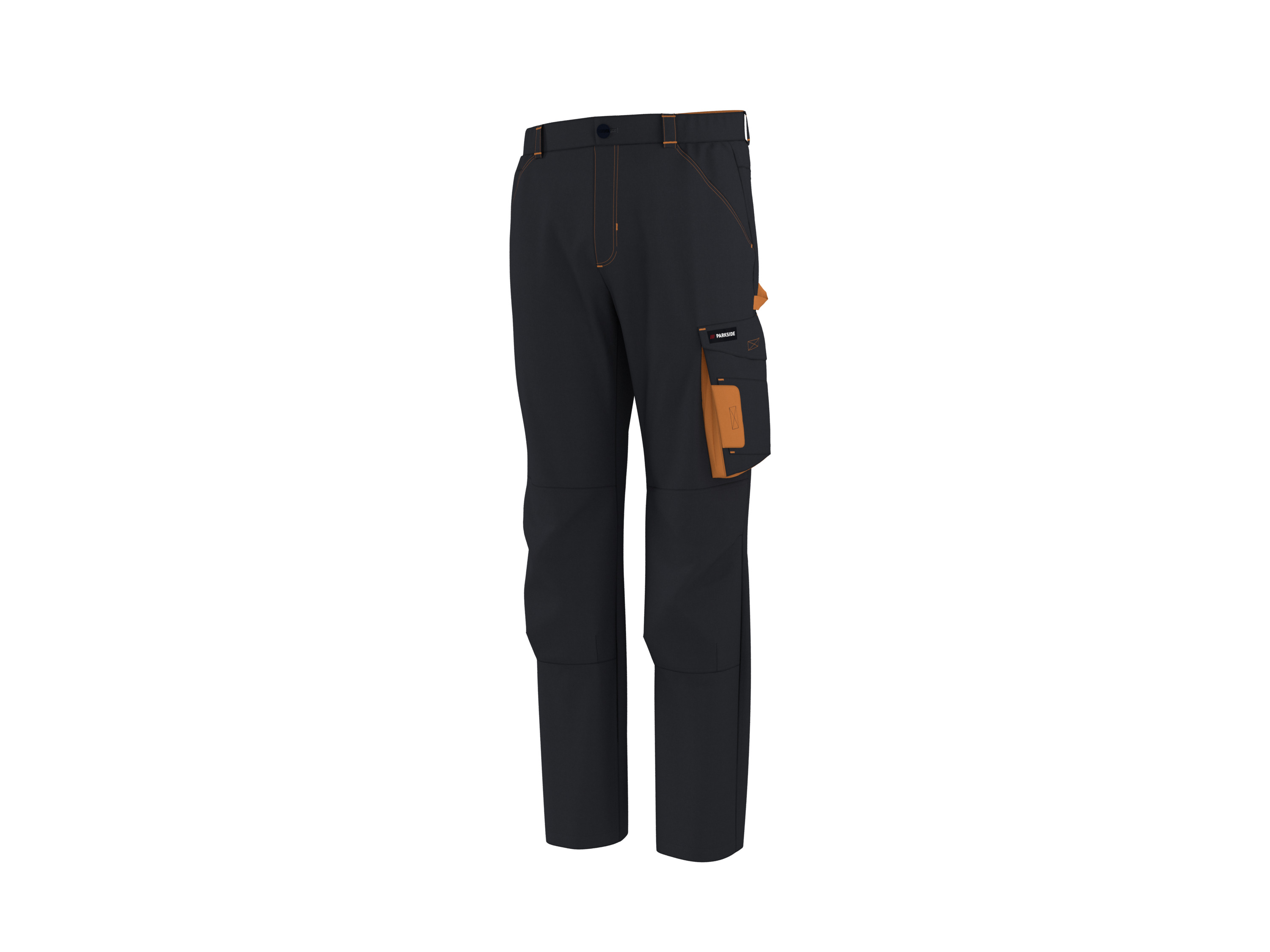 PARKSIDE® Herren Arbeitsbundhose (Schwarz, 54)