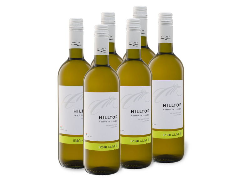 Gehe zu Vollbildansicht: 6 x 0,75-l-Flasche Weinpaket Hilltop Irsai Olivér PGI trocken, Weißwein - Bild 1