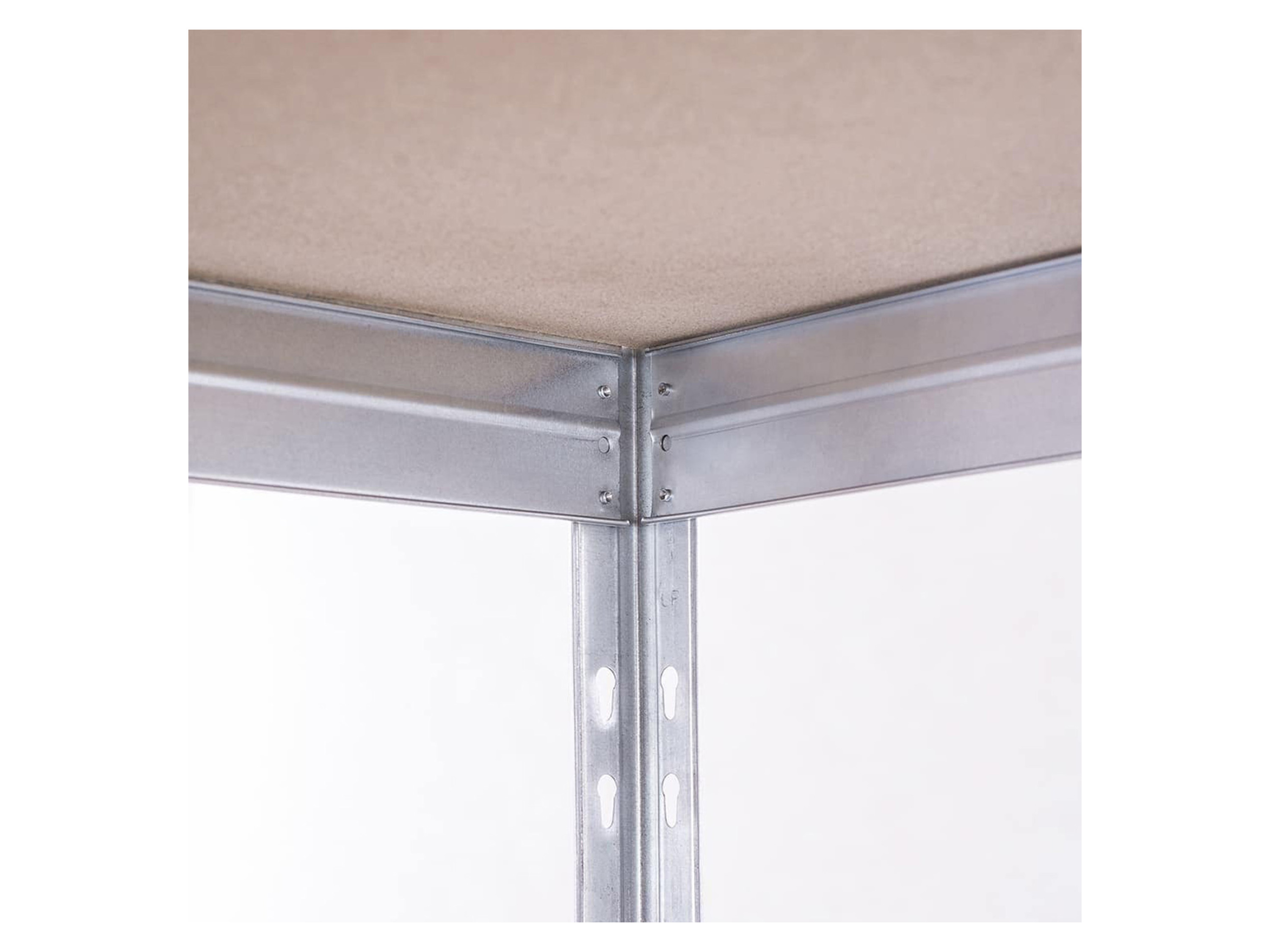 Thumbnail - AR SHELVING Schwerlastregal RIVET 4 Böden (180x150x60 cm, Verzinkt)