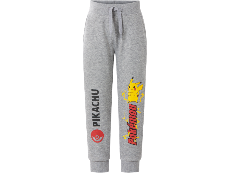 Graue Kinder-Jogginghose mit gelbem Zeichentrickfiguren-Aufdruck