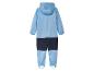 Ein blauer Kinder-Regenanzug mit Kapuze