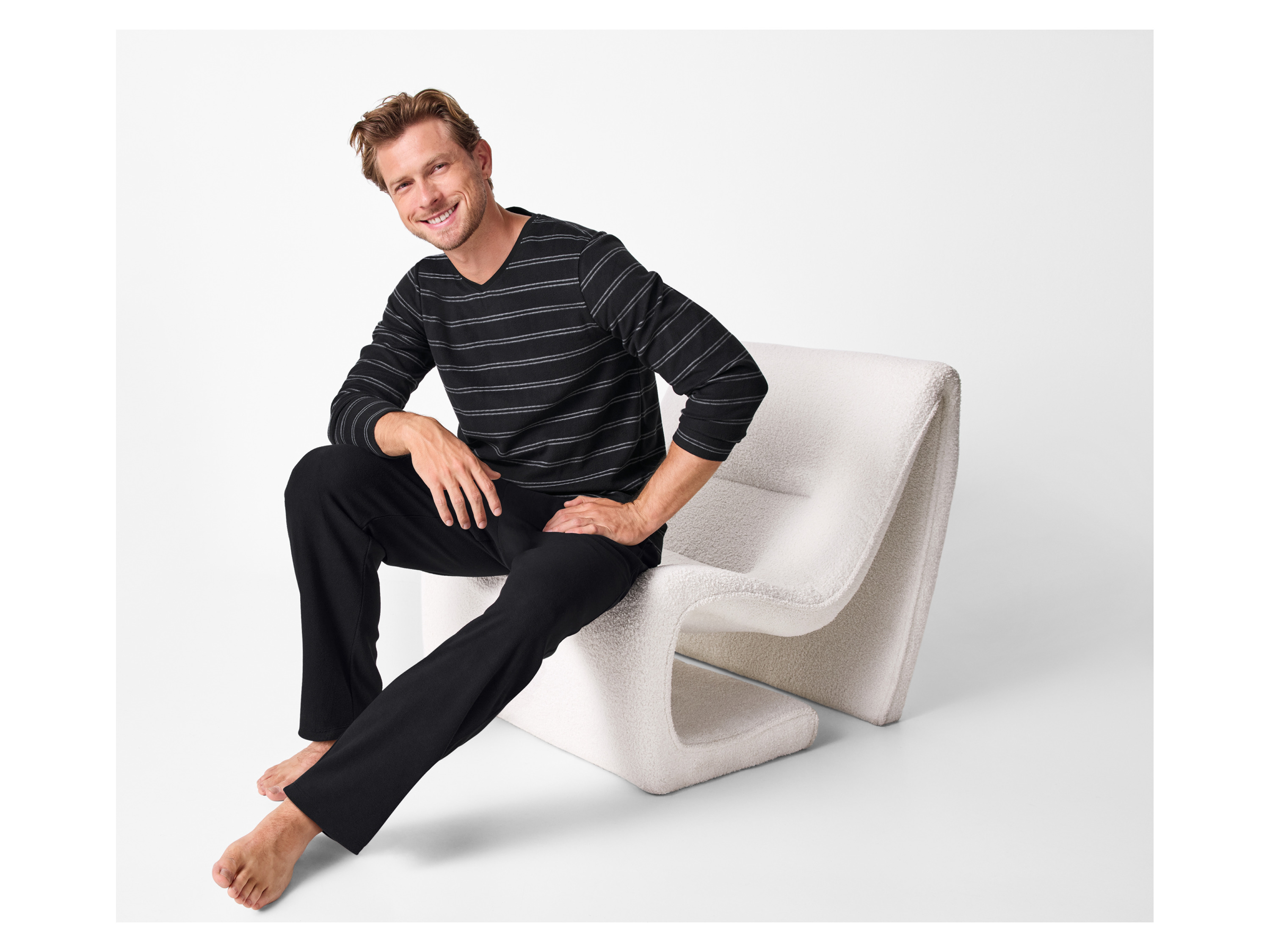 Thumbnail - Esmara Men Herren Pyjama (Schwarz, M (48/50))