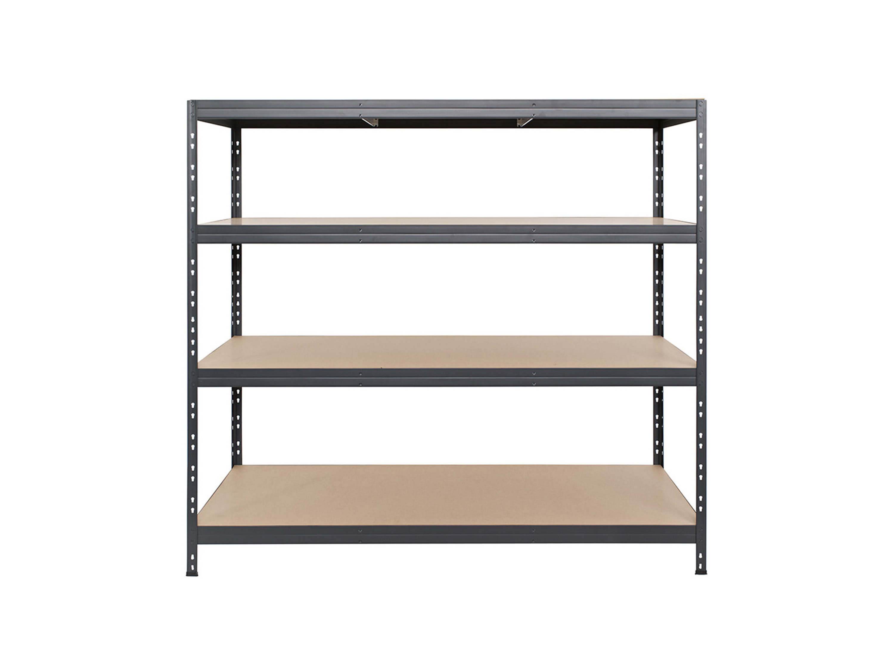 Thumbnail - AR SHELVING Schwerlastregal RIVET 4 Böden (180x180x60 cm, Anthrazitgrau)