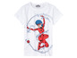 Weißes T-Shirt mit Miraculous Ladybug-Motiv.
