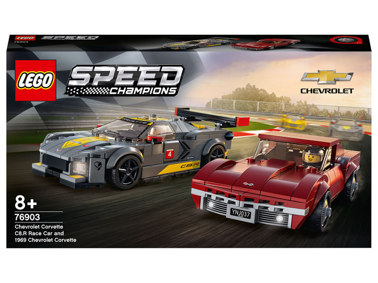 Gehe zu Vollbildansicht: LEGO® Speed Champions 76903 »Chevrolet Corvette C8.R und 1969 Chevrolet Corvette« - Bild 1