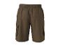Khakifarbene Cargo-Shorts mit elastischem Bund