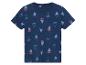 Marineblaues Kinder-T-Shirt mit Segelboot-Motiv.
