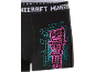 Schwarze Boxershorts mit Neon-Skelett-Aufdruck und gemustertem Bund