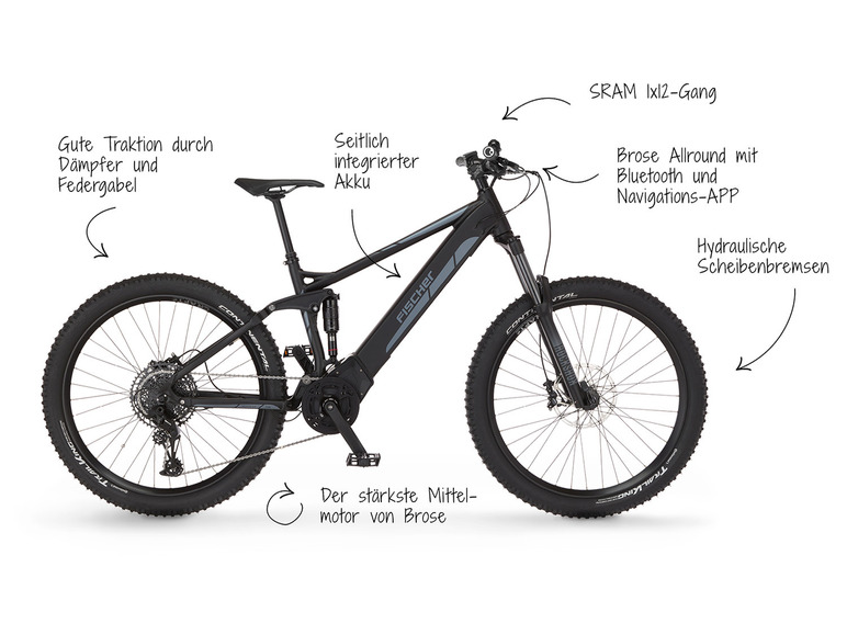 Gehe zu Vollbildansicht: FISCHER E-Bike Mountainbike MONTIS 6.0i Fully MTB, 27,5 Zoll Modell 2022 - Bild 17
