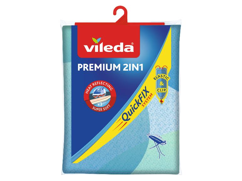 Vileda Premium 2in1 Bügelbrettbezug mit QuickFIX System und wärmereflektierender Funktion.