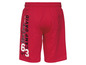 Rote Shorts mit 'Camp David' und 'Blue Crew' Druck.