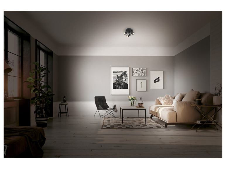 Gehe zu Vollbildansicht: LIVARNO home LED-Deckenleuchte, 3 flammig, 4,8 W - Bild 8