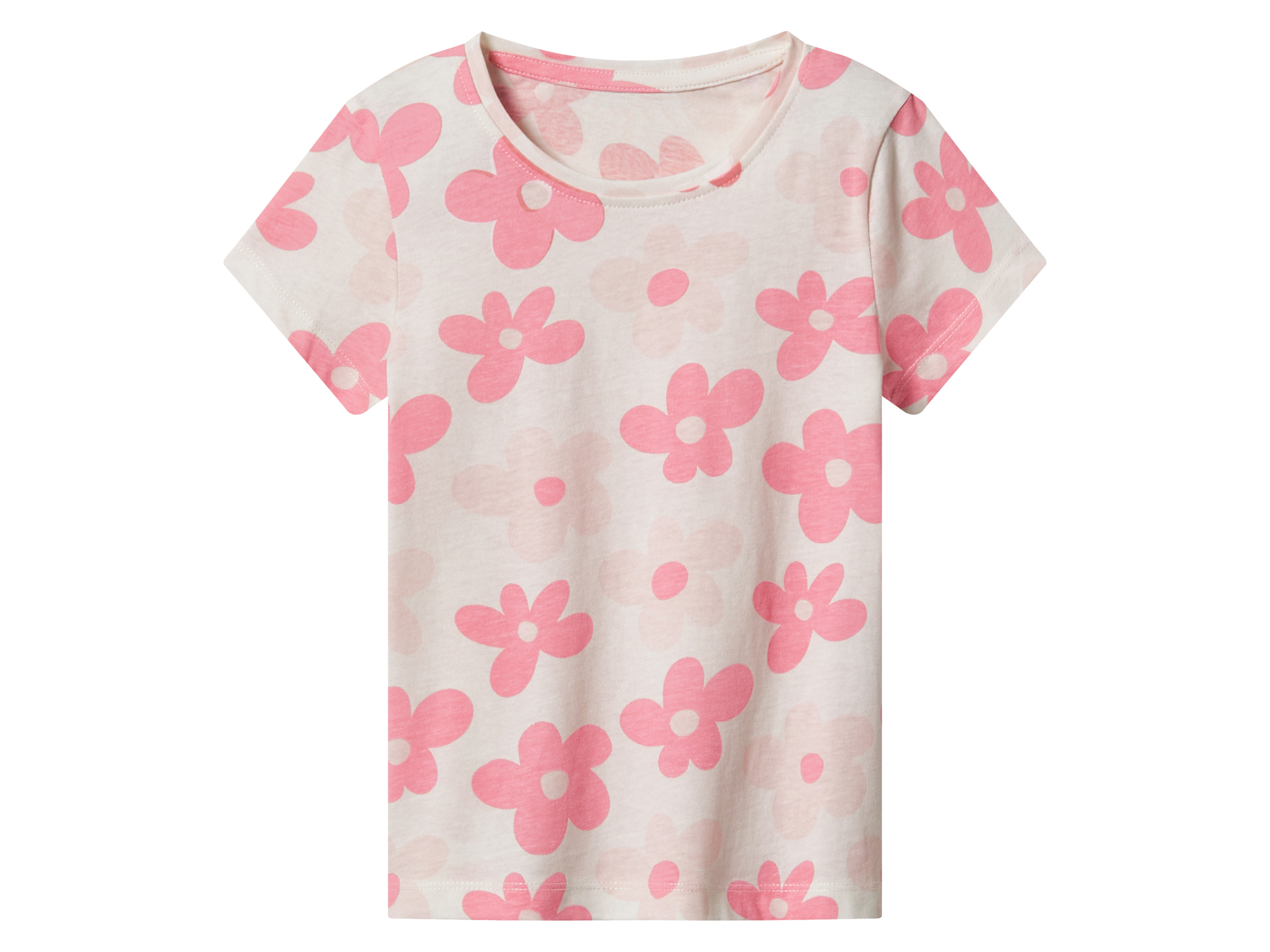 Thumbnail - lupilu® Kleinkinder T-Shirt, 2 Stück (Pink/Weiß, 98/104)