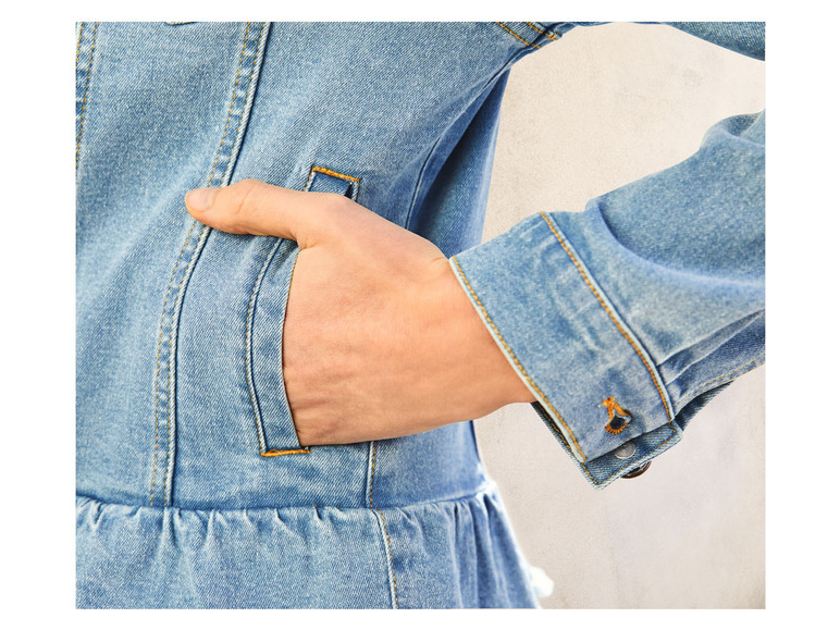 Gehe zu Vollbildansicht: esmara Damen Jeansjacke, mit klassischem Kentkragen - Bild 6